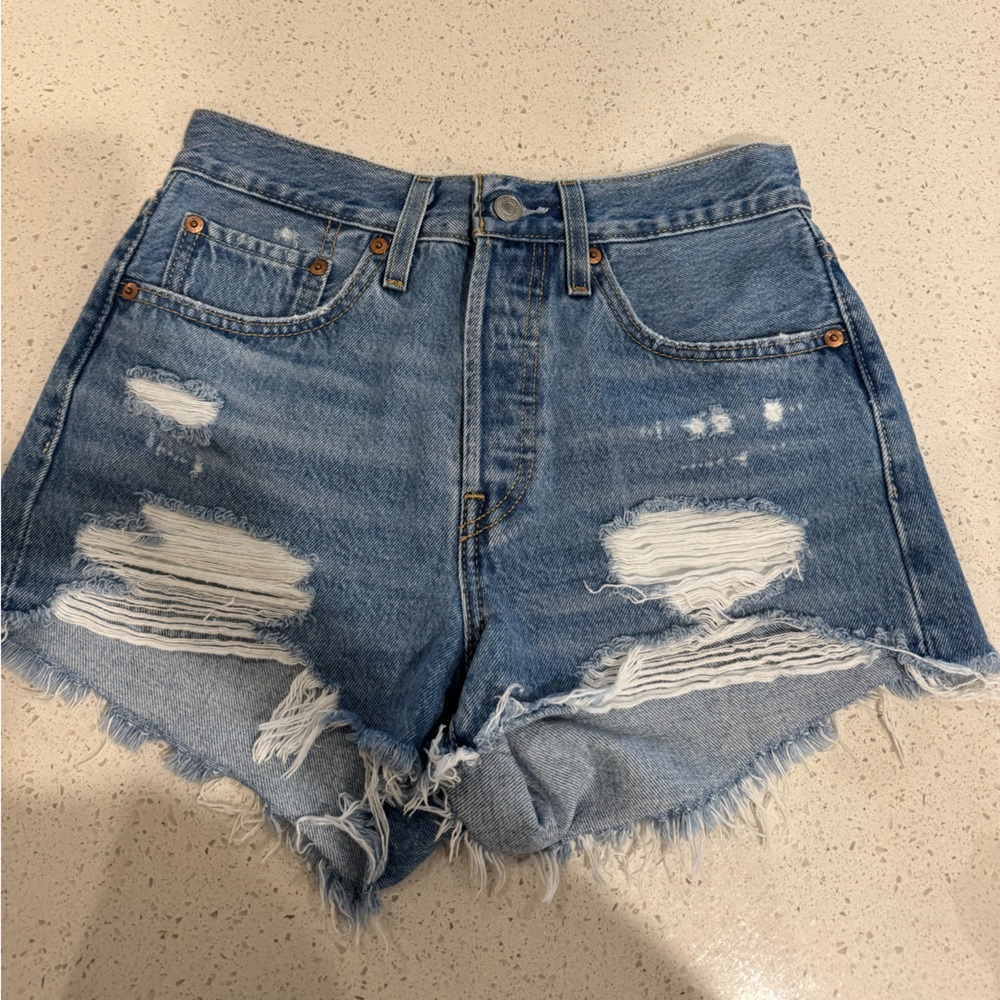 Levi’s 501 high rise shorts